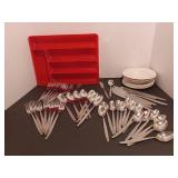 Silverware lot 45 pieces