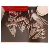 Silverware lot 45 pieces