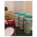 Bathroom and cleaning supplies