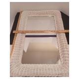 Wicker mirror