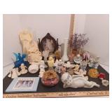 Angel decor and vases