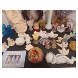 Angel decor and vases