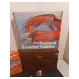 Jumper cables, dent remover tool, strap wrench, locks