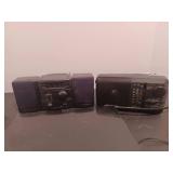 Miniature stereos, DVD player, and Walkman, camera film