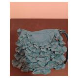 Angel windchimes, beaded purse, beret