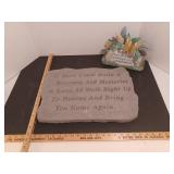 Memorial steppingstone and memorial rock