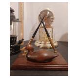 Clock, lantern, elephant light, bells, metal car banks