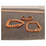 Copper bracelets