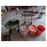 Spreader, buckets, water seal and dolly