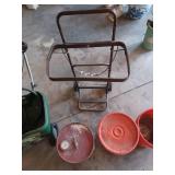 Spreader, buckets, water seal and dolly