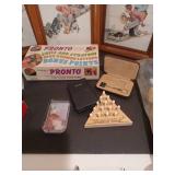 Grandfather lot, Norman rockwell framed pictures, games, grill set and more