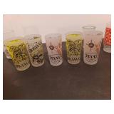 Vintage glasses (Arkansas, Louisiana, Texas, Kansas) Boeing coffee cup