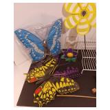 Butterfly and hummingbird decor