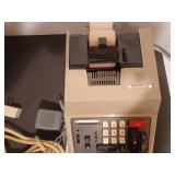 Adding machine (WORKS), extension cords and steel wool