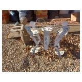 Outdoor decor and butterfly plant holder