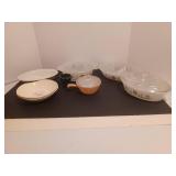 Glasbake, vintage bowls, toothpick holder