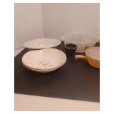 Glasbake, vintage bowls, toothpick holder