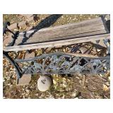 Outdoor bench (NEEDS WORK) w/ steppingstone