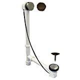 Watts 22SN/ORB Cable Drive Style Bath Drain, Satin Nickel/Oil Rubbed Bronze Trim