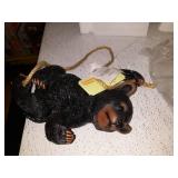 HANGING BLACK BEAR DECOR
