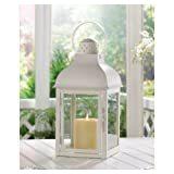 GABLE LARGE WHITE LANTERN