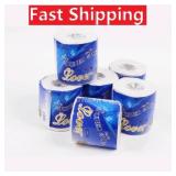 24 Roll Toilet Paper Bulk Rolls Bath Bathroom Paper Tissue Rolling Paper Gift White Soft For Family Cafe Shop Restaurant
