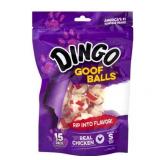 Dingo Goof Balls with Real Chicken Dog Chews, Small (15 Count)