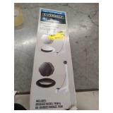 Cable Drive 1-1/2 in. White Poly Pipe Bath Drain in Brushed Nickel and Oil Rubbed Bronze