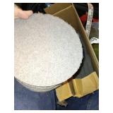 8 inch grey aggressive pads for commercial carpet