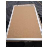 Quartet 24 x 36 cork board with aluminum frame- Retails for $45