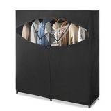 Whitmor Black Extra Wide Clothes Closet - Zippered Front Opening - Retails for $69