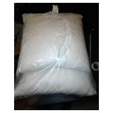 ComfyDown 17 x 17 95% Duck feather, 5% down. cover 100% cotton Retails for $60