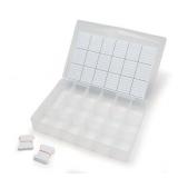 Darice Clear Plastic Floss Organizer with 50 Bobbins, 10.25 x 7 Inches - Retails for $20