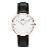 Daniel Wellington Classic Sheffield Leather Strap Watch, 36mm in Rose Gold/Eggshell at Nordstrom Retails for $199