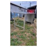 Stainless Steel Table W/ 4 Cup Dispensers