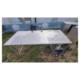 Stainless Steel Table W/ 4 Cup Dispensers