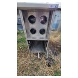 Stainless Steel Table W/ 4 Cup Dispensers