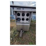 Stainless Steel Table W/ 6 Cup Dispensers