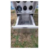 Stainless Steel Table W/ 6 Cup Dispensers