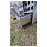 Stainless Steel Table W/ 6 Cup Dispensers