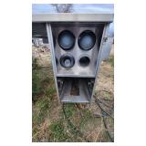 Stainless Steel Table W/ 4 Cup Dispensers