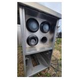 Stainless Steel Table W/ 4 Cup Dispensers