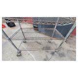 3 Tier Metal Rolling Cart W/ Handles