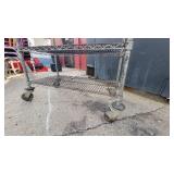 3 Tier Metal Rolling Cart W/ Handles