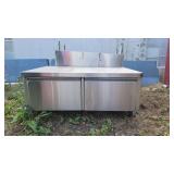 Stainless Steel Table W/ 2 Drawers for Hot Pans