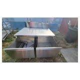 Stainless Steel Table W/ 2 Drawers for Hot Pans