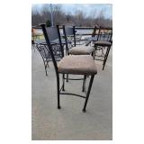 (2) Metal Bar Height Chairs
