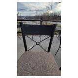 (2) Metal Bar Height Chairs