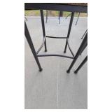 (2) Metal Bar Height Chairs