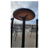 Round Bar Height Table W/ (2) Soft Cushioned Chairs